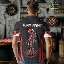 Load image into Gallery viewer, Custom Red Alien Dartboards Dart Polo Shirts For Men Outfits Alien Dart Team Jerseys NYN1022