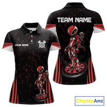 Load image into Gallery viewer, Custom Red Alien Dartboards Dart Polo Shirts For Men Outfits Alien Dart Team Jerseys NYN1022