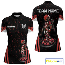 Load image into Gallery viewer, Custom Red Alien Dartboards Dart Polo Shirts For Men Outfits Alien Dart Team Jerseys NYN1022