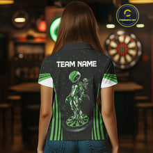 Load image into Gallery viewer, Custom Navy Alien Dartboards Dart Polo Shirts For Women Outfits Alien Dart Team Jerseys NYN1025