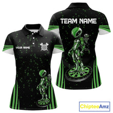 Load image into Gallery viewer, Custom Navy Alien Dartboards Dart Polo Shirts For Women Outfits Alien Dart Team Jerseys NYN1025