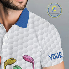 Load image into Gallery viewer, Custom Funny Family Parrots Golf Polo Shirts For Men Colorful Golf Clubs Golf Clothing Shirts NYN3056