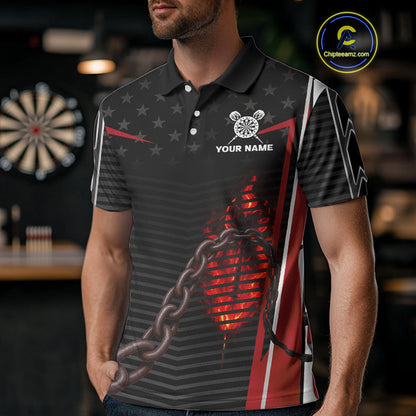 Custom Red Flames Scorpion Dart Arrow Darts Shirt For Men Dart Jersey Uniform NYN1048