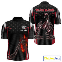 Load image into Gallery viewer, Custom Red Flames Scorpion Dart Arrow Darts Shirt For Men Dart Jersey Uniform NYN1048