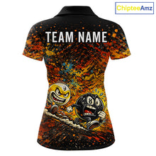 Load image into Gallery viewer, Colorful Splatter Funny Billiard Ball 9 &amp; 8 Ball Pool Shirt For Women Personalized Billiard Team Names NYN2693