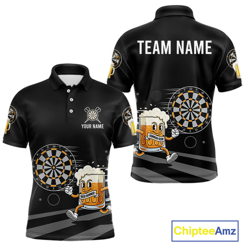 Beer Runner & Plays Darts Custom Funny Darts Polo Shirt For Men Dart Jerseys NYN1950