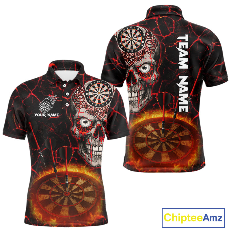 Custom White And Black Silver Chains Dartboards Dart Shirts For Men, Dart Team Jerseys NYN0054