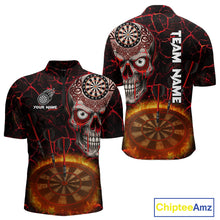 Load image into Gallery viewer, Custom White And Black Silver Chains Dartboards Dart Shirts For Men, Dart Team Jerseys NYN0054