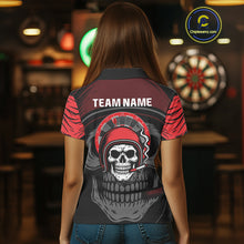 Load image into Gallery viewer, Custom Black And White Halftone Dartboard Dart Shirts For Women Grunge Dart Team Jerseys NYN0057