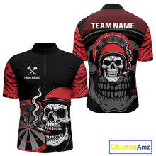 Load image into Gallery viewer, Custom Black And White Halftone Dartboard Dart Shirts For Men Grunge Dart Team Jerseys NYN0057