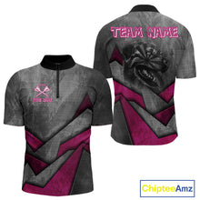 Load image into Gallery viewer, Aggressive Dog Dartboard Pink Darts Shirt For Men - Custom Name For Players NYN0561