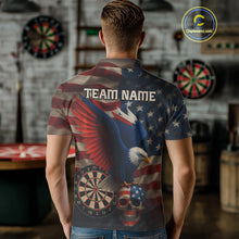 Load image into Gallery viewer, Custom Men's Darts Shirt Eagle US Flag Patriotic Dart Jerseys, Dart Shirts For Lovers NYN1121
