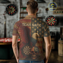 Load image into Gallery viewer, Custom Darts Shirt For Men Retro US Flag Patriotic Dart Jerseys, Vintage Dart Shirts NYN1122