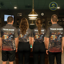 Load image into Gallery viewer, Funny Couple 8 Ball &amp; 9 Ball Cowboys Billiard Shirt For Men Custom Brown Camo Billiard Pool Team Shirt NYN3092