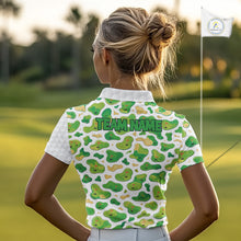 Load image into Gallery viewer, Personalized Womens Golf Polo Shirts Green Golf Courses Custom Name Golf Team Shirt, Golf Gifts NYN2880
