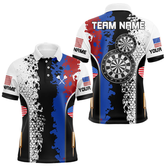 American Flag Style Darts Shirt Custom Patriotic For Men, Dart Team Jerseys NYN0004