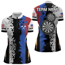 Load image into Gallery viewer, American Flag Style Darts Shirt Custom Patriotic For Women, Dart Team Jerseys NYN0004