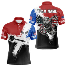 Load image into Gallery viewer, Personalized US Flag Eagle Custom Patriotic Dart Shirts For Men, Custom Dart Jerseys NYN0010