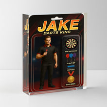 Load image into Gallery viewer, Darts King Toy Box Acrylic Plate Custom Face And Name For Darts Players, Darts Gift NYN0599
