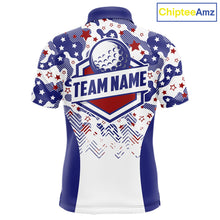 Load image into Gallery viewer, Mens Golf Polo Shirt Camouflage US Flag Custom Patriotic Golf Team Shirts For Men, Golf Gifts NYN2916