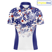 Load image into Gallery viewer, Mens Golf Polo Shirt Camouflage US Flag Custom Patriotic Golf Team Shirts For Men, Golf Gifts NYN2916