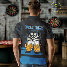 Load image into Gallery viewer, Play Darts &amp; Cheer Beer Custom Funny Dart Polo Shirts For Men, Dart Team Jerseys NYN0796