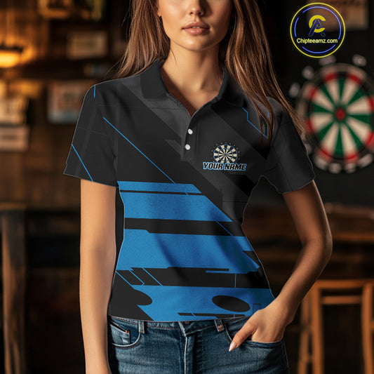 Play Darts & Cheer Beer Custom Funny Dart Polo Shirts For Women, Dart Team Jerseys NYN0796