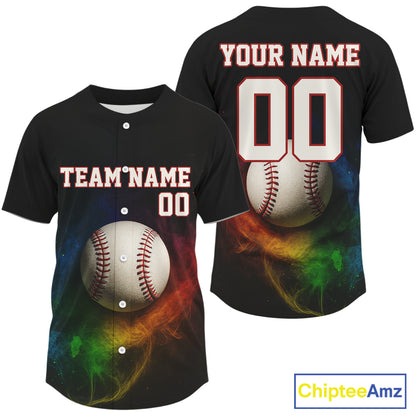 Custom Baseball Jersey For Men Personalized Colorful Baseball, Youth Baseball Jerseys NYN1178