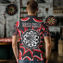 Load image into Gallery viewer, White And Black Dartboards Custom Spider Dart Shirts For Men, Dart Jerseys NYN0022