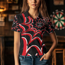 Load image into Gallery viewer, White And Black Dartboards Custom Spider Dart Shirts For Women, Dart Jerseys NYN0022
