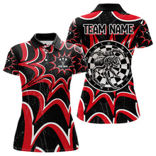 Load image into Gallery viewer, White And Black Dartboards Custom Spider Dart Shirts For Women, Dart Jerseys NYN0022