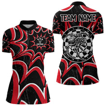 Load image into Gallery viewer, White And Black Dartboards Custom Spider Dart Shirts For Women, Dart Jerseys NYN0022