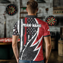 Load image into Gallery viewer, Skulls With Custom American Flag Dart Shirts For Men, Dart Team Jerseys NYN0024