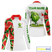 Load image into Gallery viewer, Golf-themed shirt with watermelon design and 'Team Name' text.