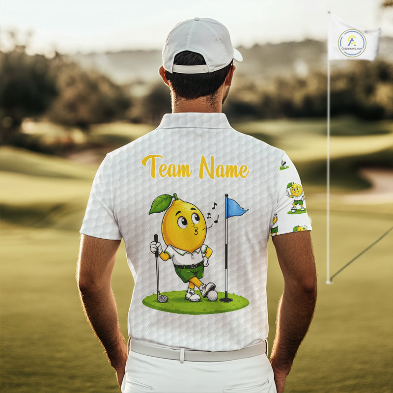 Lemon Golfer Golf Team Outfits Custom Funny Polo Shirts For Men, Best Mens Golf Shirts NYN3320