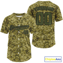 Load image into Gallery viewer, Personalized Army Green Baseball Jerseys Custom Camouflage Baseball Jersey For Men &amp; Youth NYN1205