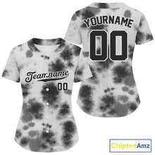 Load image into Gallery viewer, Black-White Baseball Jerseys For Women Custom Funny Baseball Shirt, Youth Baseball Jersey NYN1208