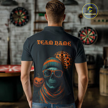 Load image into Gallery viewer, Custom Halloween Men Darts Shirt Personalized Halloween Pumpkin Skull Darts Jerseys NYN1230