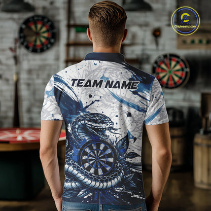 Red & Grey Smokes Dartboard Custom Men Darts Polo Shirts Grunge Dart League Jerseys NYN2279