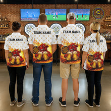 Load image into Gallery viewer, Bull &amp; Cheer Beers Dartboard Custom Funny Darts Polo Shirts Women Dart Team Jerseys | White NYN2273