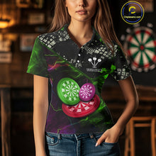Load image into Gallery viewer, Colorful Thunder Dartboards Grunge Men&#39;s Darts Shirt - Custom Name &amp; Team Jersey | Opt2 NYN0635