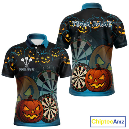 Custom Halloween Funny Darts Polo Jerseys For Men, Darts Team Shirt NYN0832