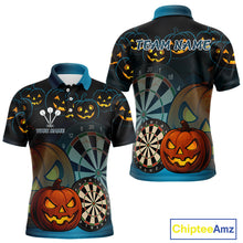 Load image into Gallery viewer, Custom Halloween Funny Darts Polo Jerseys For Men, Darts Team Shirt NYN0832