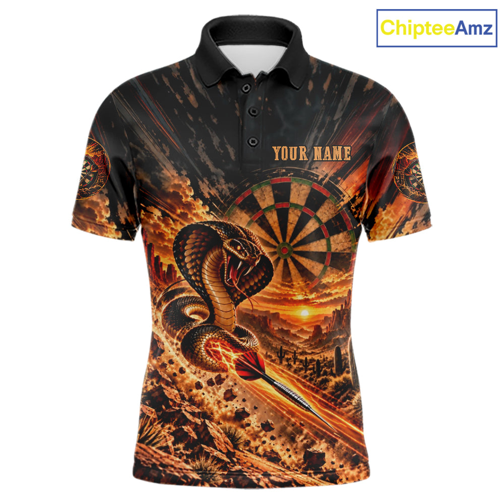 Personalized Cobra Snake Dart Jersey For Men Custom Desert Sunset Darts Apparel Darts Team Shirt NYN5048