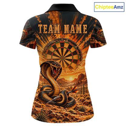Personalized Cobra Snake Dart Jersey For Women Custom Desert Sunset Darts Apparel Darts Team Shirt NYN5048