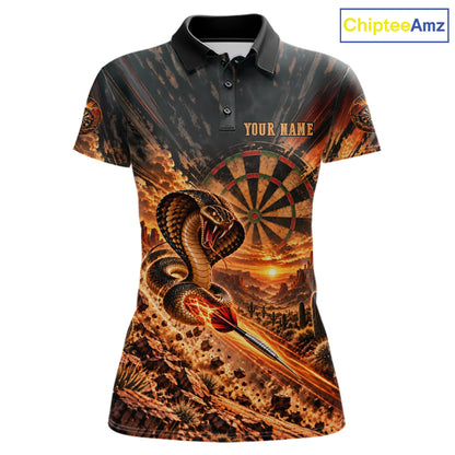 Personalized Cobra Snake Dart Jersey For Women Custom Desert Sunset Darts Apparel Darts Team Shirt NYN5048