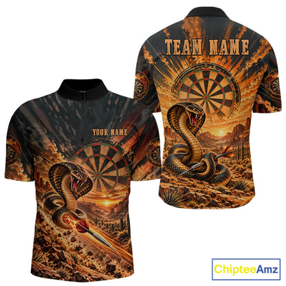 Personalized Cobra Snake Dart Jersey For Men Custom Desert Sunset Darts Apparel Darts Team Shirt NYN5048
