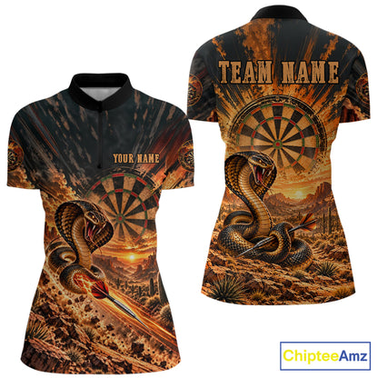 Personalized Cobra Snake Dart Jersey For Women Custom Desert Sunset Darts Apparel Darts Team Shirt NYN5048