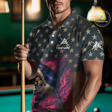 Load image into Gallery viewer, Funny Shark Colorful Billiard Balls Shirts For Men Custom Ball 8 Billiard League Jerseys NYN2305