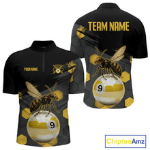 Load image into Gallery viewer, Bee &amp; Ball 9 Pool Billiard Team Shirts For Men Custom Funny Billiard League Jerseys NYN2306